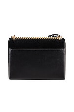 Saint Laurent Medium Sunset Chain Bag in Nero, view 3, click to view large image.