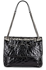 Saint Laurent Large Niki Chain Bag in Noir, view 3, click to view large image.