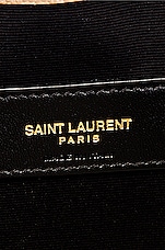 Saint Laurent Uptown Pouch in Dark Beige, view 6, click to view large image.