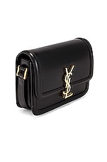 Saint Laurent Small Solferino Satchel Bag in Nero, view 4, click to view large image.