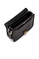 Saint Laurent Small Solferino Satchel Bag in Nero, view 5, click to view large image.