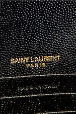 Saint Laurent Small Kate Chain Wallet in Noir, view 7, click to view large image.