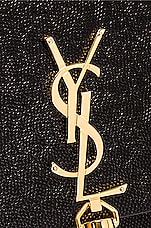 Saint Laurent Small Kate Chain Wallet in Noir, view 8, click to view large image.