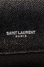 Saint Laurent Small Envelope Chain Bag in Noir, view 7, click to view large image.