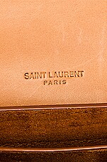 Saint Laurent Small Kaia Satchel in Brown Gold, view 7, click to view large image.