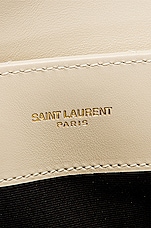 Saint Laurent Small Loulou Chain Bag in Blanc Vintage, view 7, click to view large image.