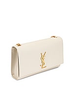 Saint Laurent Medium Kate Chain Bag in Blanc Vintage, view 4, click to view large image.