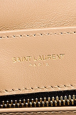 Saint Laurent Toy Loulou Bag in Dark Beige, view 7, click to view large image.