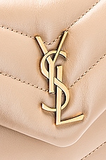 Saint Laurent Toy Loulou Bag in Dark Beige, view 8, click to view large image.