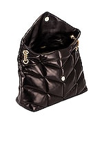 Saint Laurent Medium Puffer Chain Bag in Nero, view 5, click to view large image.