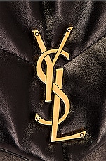 Saint Laurent Medium Puffer Chain Bag in Nero, view 8, click to view large image.