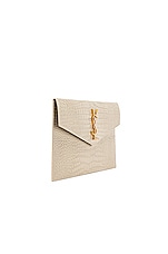 Saint Laurent Uptown Pouch in Blanc Vintage, view 4, click to view large image.