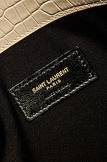 Saint Laurent Uptown Pouch in Blanc Vintage, view 6, click to view large image.