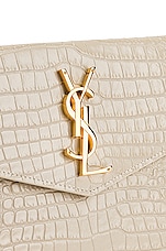 Saint Laurent Uptown Pouch in Blanc Vintage, view 7, click to view large image.