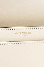 Saint Laurent Medium Solferino Satchel Bag in Crema Soft, view 7, click to view large image.