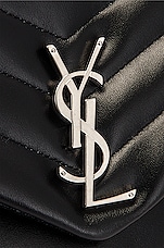 Saint Laurent Medium Loulou Chain Bag in Nero & Nero, view 8, click to view large image.