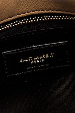 Saint Laurent Small Puffer Chain Bag in Dark Beige, view 7, click to view large image.