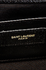 Saint Laurent Small Tri-Quilt Envelope Chain Bag in Nero & Nero, view 7, click to view large image.