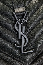 Saint Laurent Medium College Chain Bag in Noir, view 8, click to view large image.