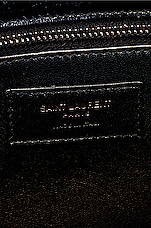 Saint Laurent Medium Niki Shearling Chain Bag in Nero & Nero, view 7, click to view large image.