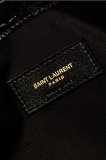 Saint Laurent Medium Uptown Pouch in Nero, view 6, click to view large image.