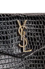 Saint Laurent Medium Uptown Pouch in Nero, view 7, click to view large image.