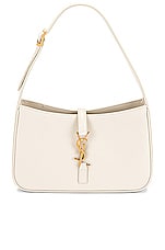 Saint Laurent Le 5 A 7 Hobo Bag in Crema Soft, view 1, click to view large image.