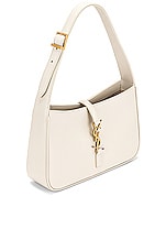 Saint Laurent Le 5 A 7 Hobo Bag in Crema Soft, view 4, click to view large image.