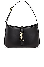 Saint Laurent Le 5 A 7 Hobo Bag in Nero, view 1, click to view large image.