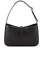 Saint Laurent Le 5 A 7 Hobo Bag in Nero, view 3, click to view large image.