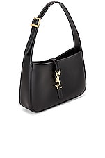Saint Laurent Le 5 A 7 Hobo Bag in Nero, view 4, click to view large image.