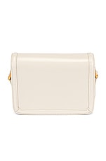 Saint Laurent Small Solferino Satchel Bag in Crema Soft, view 3, click to view large image.
