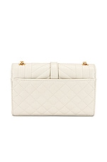 Saint Laurent Small Envelope Chain Bag in Blanc Vintage, view 3, click to view large image.