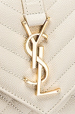 Saint Laurent Small Envelope Chain Bag in Blanc Vintage, view 8, click to view large image.