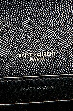 Saint Laurent Mini Cassandra Chain Wallet Bag in Nero, view 7, click to view large image.