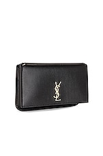 Saint Laurent Monogramme Phone Bag in Nero, view 4, click to view large image.