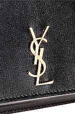 Saint Laurent Monogramme Phone Bag in Nero, view 8, click to view large image.