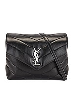 Saint Laurent Toy Loulou Bag in Nero, view 1, click to view large image.