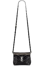 Saint Laurent Toy Loulou Bag in Nero, view 6, click to view large image.