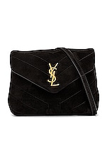 Saint Laurent Toy Loulou Bag in Nero & Nero, view 1, click to view large image.