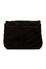 Saint Laurent Toy Loulou Bag in Nero & Nero, view 3, click to view large image.