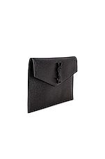 Saint Laurent Medium Pouch in Nero, view 4, click to view large image.