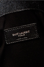 Saint Laurent Medium Pouch in Nero, view 6, click to view large image.
