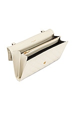 Saint Laurent Mini Envelope Chain Wallet Bag in Crema Soft & Crema Soft, view 5, click to view large image.