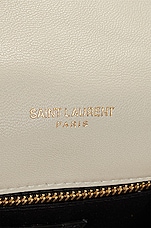 Saint Laurent Medium Puffer Chain Bag in Crema Soft, view 6, click to view large image.