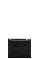Saint Laurent Uptown Compact Wallet in Nero, view 2, click to view large image.