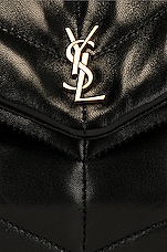 Saint Laurent Small Puffer Pouch in Nero, view 7, click to view large image.