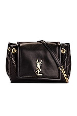Saint Laurent Mini Nolita Bag in Nero, view 1, click to view large image.
