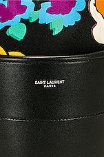 Saint Laurent Small Bucket Bag in Nero & Multicolor, view 8, click to view large image.