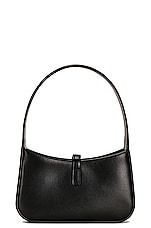 Saint Laurent Micro Le 5 A 7 Hobo Bag in Nero, view 3, click to view large image.